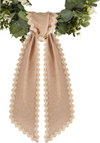 of Decorative Door Swag with Beautiful Scalloped Design Instantly Brightens Entryways and Living Space Trim Garlands Ribbons