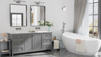 Keonjinn 28 x 36 Inch Black Bathroom Mirror, Rectangle Wall Vanity Mirrors, Metal Framed Farmhouse Mirror Brushed Square Corner, Modern Bathroom Mirrors for Over Sink(Horizontal/Vertical)