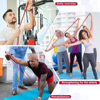 1 Roll Resistance Tubes Exercise Tubing 50ft Exercise Bands Tubing for Therapy, Lower Pilates, Home Workouts, Rehab Core