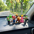18 Pcs Mario Figurines Set, Mario Mini Collection Figures, Ideal for Cake Toppers & Party Scene Decor