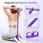 Pedal Resistance Band with Handle, 6-Tube Foot Pedal Resistance Band for Home Workout, Multifunction Pedal Puller Resistance Band for Abdomen, Waist, Arms & Legs