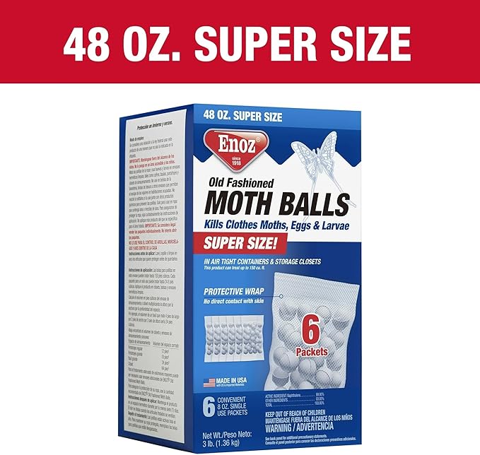 Made in The USA Old Fashioned Moth Balls - 3 Pound