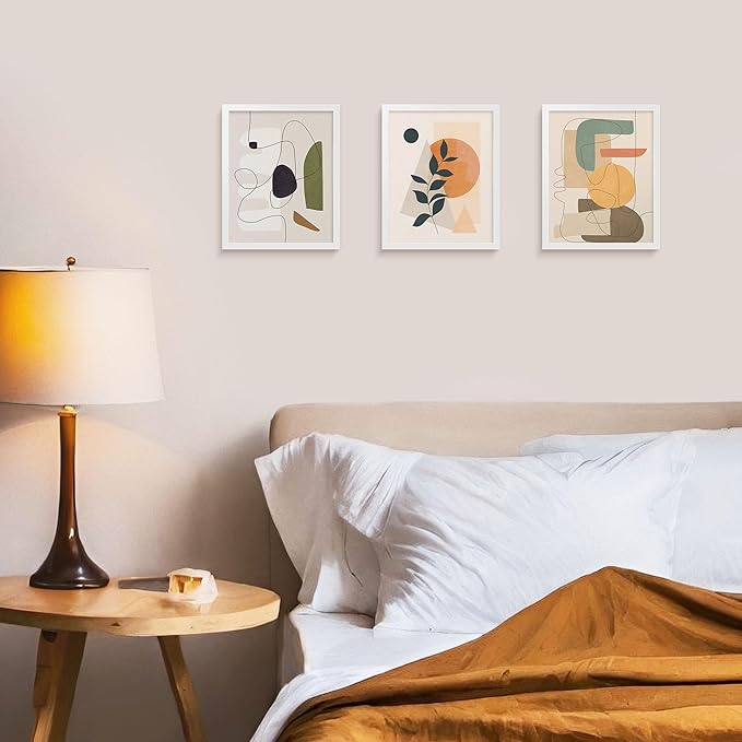 LaVie Home 8x10 Picture Frame White Set of 10, Display 5x7 with Mat or 8 x 10 Without Mat Picture, Photo Frame Collage for Wall Gallery or Table Deco, Hanging or Tabletop Display