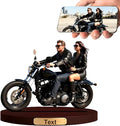 Personalized 3D Effect Motorcycle Cartoon Photo Couple Figurine Custom Motorcycle Enthusiast Desktop Decoration Gift'S For Boyfriends Fathers Office Garage Company Computer Desk Decoration (Motorcycle cartoon)