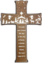dsjaidh Cross Wall Decor - Wood Color Scripture Wooden Cross For Wall - Rustic Wooden Hanging Signs Easter Decor for Home Office Church Baptism - Christian Gifts for Men Women (Lord) - A05