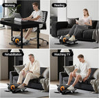 Under Desk Elliptical Machine, Electric Seated Pedal Exerciser, Mini Elliptical Leg Exerciser with Remoter, 12 Level Speeds, Forward & Reverse Direction, Manual & Auto Mode for Home Office