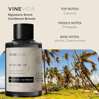 VINEVIDA Caribbean Breeze Fragrance Oil for Cold Air Diffusers - (4 Fl Oz) - Essential Oils for Diffuser Oil Refill & Air Freshener Room Spray