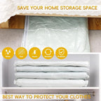Vacuum Storage Bags with Electric Pump,8 Extra Large Jumbo storage Space Saver Bags (40x31 Inch) for Bedding,Comforters,Blankets,Clothing,Pillows,Jackets,Coats,Vacuum Seal Bags for clothing