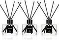 WEALD TRIBE Reed Diffuser Set of 3 for Bathroom Air Fresheners, Oil Defusers Sticks | Bamboo, Sage & Sea Salt, Sandalwood Ebony Scent(1.7 fl oz Each Pack) Home Fragrance with 12 Sticks | Shelf Decor