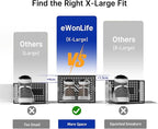 eWonLife X-Large Shoe Boxes with Magnetic Door, 12-Pack Stackable Shoes Storage Organizer for Closet, Clear Plastic Sneaker Container Shoe Rack for Size 12, Black