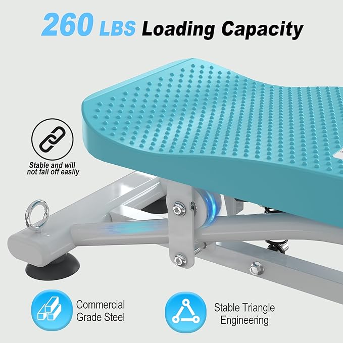 HOTWAVE Ski Balance Board with LCD Display and 300LB Weight Capacity, Rocking Stepper Ski Simulator for Home Workout, Ideal for Balance, Cardio and Core Workout for Adults