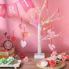 Jutom 108 Pcs Easter Egg Rabbit Ornaments Shamrock Felt Heart Hanging Ornaments Heart Shaped Clover Baubles Shamrock Egg Felt Decoration for Holiday Favor (Cute)