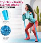 RENRANRING Resistance Bands for Working Out, Exercise Bands for Physical Therapy, Stretch, Recovery, Pilates, Rehab, Strength Training and Yoga Starter Set