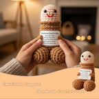 Funny Gag Doll Emotional Support Positive Crochet Animals Pickle Gifts for Adult Men Women Brother,Weird Things Stuff Desk Decor