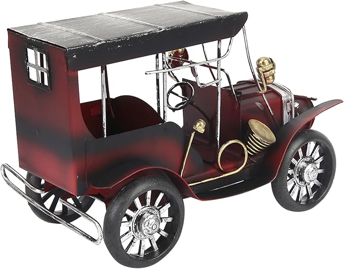 Metal Antique Vintage Car Model, Old Vintage Car Model, Antique Car with Miniature Classic Car Arts for Office Home Desktop Decoration