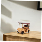 Kisangel Rustic Wooden Car Model Handmade Vintage Vehicle Ornament for Home Decor Office Desktop Antique Decoration Retro Lovers and Collectors