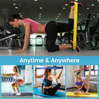 Resistance Bands, Pull Up Bands, Workout Bands for Exercise, Thick Heavy Resistance Band Set with Door Anchor, Elastic Bands for Body Stretching, Training at Home/Gym for Men & Women