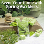 ARVIDSSON Spring Scented Wax Melts, Natural Soy Wax Cubes for Wax Warmer, Strong Scent Fragrance Wax Tarts, Candle Melts Gift Set - After Rain, Fresh Cut Grass, Ocean Breeze, Gardenia and More