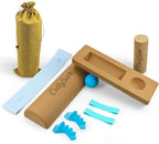 CuttySark Cork Balance Board 6-in-1 Foot & Ankle Strengthener Kit, Premium Natural Cork Balance Trainer + Massage Roller & Ball+Toe brace + yoga resistance band&Carry Bag - Professionally designed to enhance balance, stability, and foot strength, Impro...