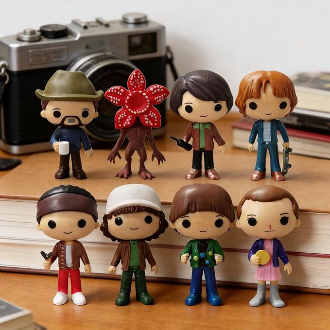 8Pcs Stranger Figure,Character Model Collectable Figure Creative Gift for Fans