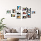 Rempry 5x7 Picture Frame, Display Pictures 4x6 with Mat or 5x7 Without Mat, Wall Hanging or Tabletop Photo Frame with Shatter Resistant Plexiglass, Black, 1 Pack