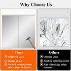 Ruomeng Home Gym Mirror, 48''x24''x2PCS Full Length, Large Frameless Body Mirror Tempered Glass for Gym, Workout, Yoga, Garage, Dance Studio