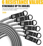 HPYGN Heavy Resistance Bands, 300LBS Exercise Bands for Working Out, Fitness Bands with Handles, Workout Bands for Men, Weight Bands Set for Muscle Training, Strength, Slim, Yoga, Home Gym Equipment