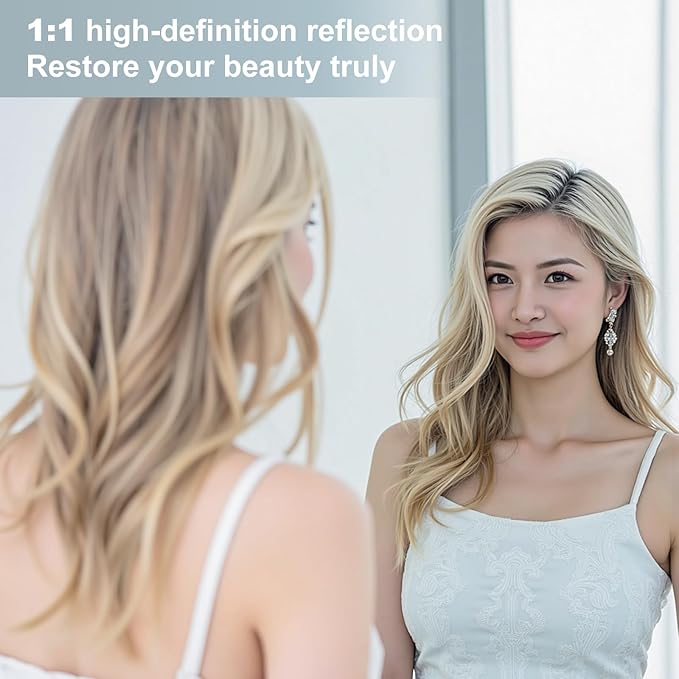 Dewfig Arched Full Length Mirror, 78"x38" Large Floor Mirror with Stand, Oversized Full Body Mirrors for Leaning or Hanging, Wall Mounted Mirrors for Bedroom, Living Room,Dressing Room, White