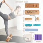 Cork Balancing Board Foot Restoration and Balance Kit with Massage Ball & Resistance Bands – Plantar Fasciitis Recovery, Improve Foot Health | Sports & Outdoors Balance Boards