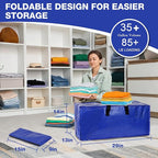 8 Pack Reusable Moving Bags Heavy Duty Backpack Straps Big Plastic Storage Totes for Camping Travel Home RV Woven Foldable Luggags Moving Bags for College Student Dorm Room Essentials 93 L 25 Gallons