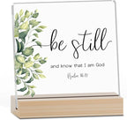 Farmhouse Decor, Acrylic Christian God Home Decorations, Aesthetic Entry Way Table Shelf Decor, Living Room Table Accessories, Boho Office Decorations For Work (01)