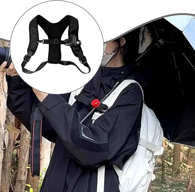 Vaveren Umbrella Holder Rain Stand Versatile Unisex Compact Comfortable Fishing Shelter Bracket Mount Accessory for Travel Gardening, Shoulder 1 Piece