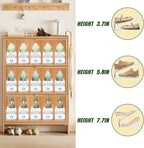 30 Pack Shoe Slots Organizer for Closet, Adjustable Shoe Stackers for a Pair of Shoes Shoe Rack Storage Shoe Space Saver 50% Shoe Shelf Display Holder for Closet