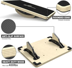 Sportneer 2-in-1 Balance Board – Adjustable Wobble & Slant Board for Core Strength, Stretching, Rehab, Standing Desk, Home Gym Workout