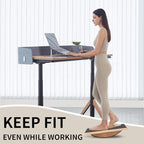 Juoe Balance Board Wobble Board for Adults and Kids - Anti-Slip 350LBS Balance Board for Physical Therapy,Balance Training,Posture Correction,Standing Desk Core Strength Wooden Balance Rocker Board
