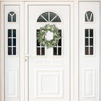 Pinkpum 16'' Eucalyptus Wreath for Front Door, Porch, Window - Green Decor for Home, Farmhouse - Spring, Summer, Fall, All Seasons