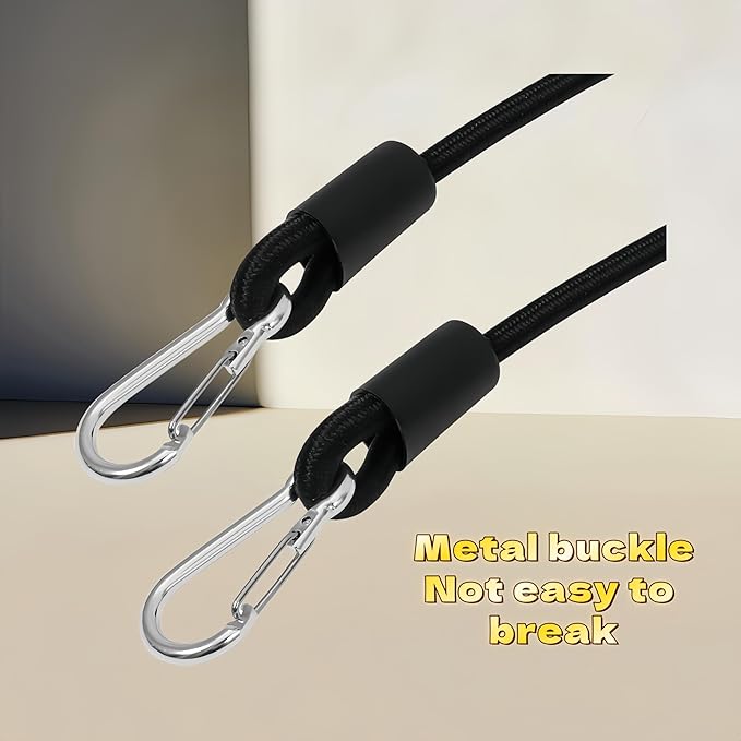 1 Pair Resistance Bands with Handles and Clips - Pedal Exercise Bands Strength Strength Training Home Gym Yoga Pilates Durable Clips Pedal Band Stepper Therapy
