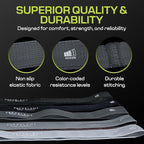 Fabric Resistance Bands for Working Out – 5 Strength Levels from Extra Light to Extra Heavy – Thick Workout Bands for Legs, Glutes, HIPS, Stretching, Strength Training with Storage Bag