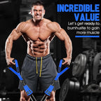 Heavy Resistance Bands for Working Out, 300lbs/360lb/420lb Exercise Bands Workout Bands with Handles, Door Anchor, Ankle Straps, Home Gym Workout Equipment for Men Fitness Strength Training Stretching