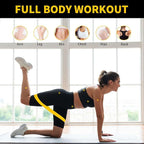 Resistance Bands for Working Out, Pull Up Bands for Men Women, Thick Heavy Resistance Band Set with Door Anchor, Elastic Exercise Bands for Body Stretching, Physical Therapy, Home Workouts