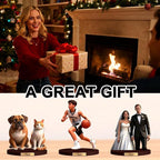Personalized Photo Pet Cartoon Style Ornament Custom 3D Pet Statues From Photos Pet Memorial Desktop Display Customized Cartoon Figurine Desktop For Office Bedroom Gift'S For Dog Cat Lovers (Pet cartoon)