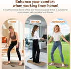 Balance Board For Adults & Kids Wobble Board Core Strength Trainer - Standing Desk Exercise Portable Fitness Equipment Wooden Balance Board For Indoor & Outdoor