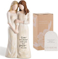 Storieme Sisters Gifts from Sister: Sister Birthday Gifts for Women Soul Sister Figurines Statue