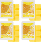 STRN Wax Melts Soy Wax Cubes 4 Pack Sicilian Lemon Scented, Long-Lasting Fragrance Scented Wax Cubes for Warmers Natural Soy Wax for Candle Wax Melts (4 x 1.25oz)