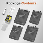 Vacuum Storage Bags for Travel with Wireless Rechargeable Air Pump, 22 Pack Travel Essentials Space Saver Compression Bag for Luggage, Suitcase, Backpack, Vacuum Seal Bags for Home Storage Clothing