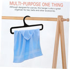 10Pcs Scarf Hanger Organizer Versatile Plastic Belt and Tie Storage Rack for Closet Stylish Scarf Holder for Scarves Ties and Belts Home and Retail Use
