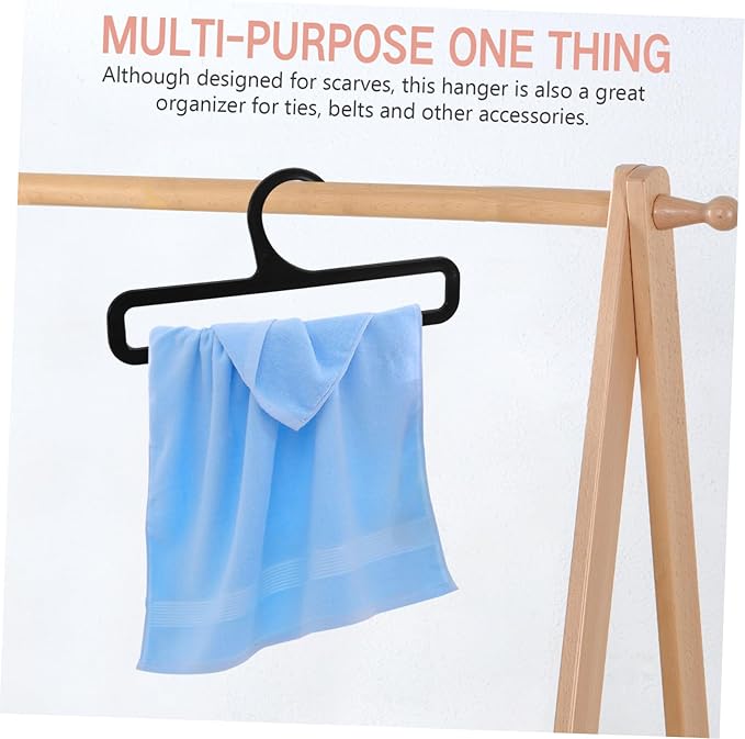 10Pcs Scarf Hanger Organizer Versatile Plastic Belt and Tie Storage Rack for Closet Stylish Scarf Holder for Scarves Ties and Belts Home and Retail Use