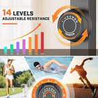 ANCHEER Elliptical Exercise Machine, Elliptical Trainer for Home Gym, Exercise Equipment 500Lbs Max Weight, Ultra-Silent Elliptical Machine, with Smooth 14 Resistance Levels & Pulse Rate Grips