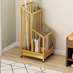 Indoor Metal Umbrella Stand，Umbrella Storage，Tall Metal Standing Umbrella Holder，Umbrella Holder for entryway，for Hotel，Offices，Home，Commercial(Gold,25 * 20 * 62cm/10 * 8 * 24.4in)