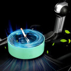 Smokeless Ashtray, 2 in 1 Air Purifier Multifunctional Smokeless Ashtrays with Filter, Purifier Ashtrays for Cigarettes Car Indoor (Green)